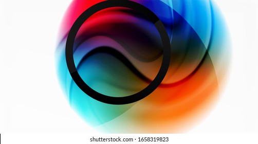 Abstract background, fluid mixing gradient liquid style colors composition. Vector Illustration For Wallpaper, Banner, Background, Card, Book Illustration, landing page