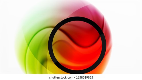 Abstract background, fluid mixing gradient liquid style colors composition. Vector Illustration For Wallpaper, Banner, Background, Card, Book Illustration, landing page