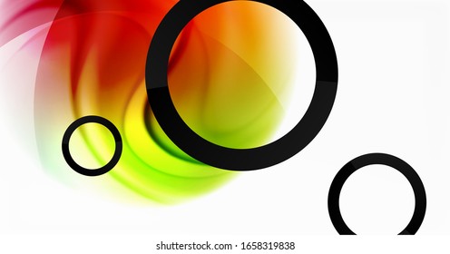 Abstract background, fluid mixing gradient liquid style colors composition. Vector Illustration For Wallpaper, Banner, Background, Card, Book Illustration, landing page