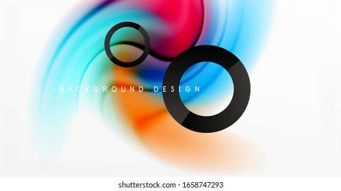 Abstract background, fluid mixing gradient liquid style colors composition. Vector Illustration For Wallpaper, Banner, Background, Card, Book Illustration, landing page