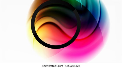 Abstract background, fluid mixing gradient liquid style colors composition. Vector Illustration For Wallpaper, Banner, Background, Card, Book Illustration, landing page
