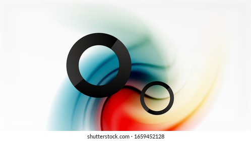 Abstract background, fluid mixing gradient liquid style colors composition. Vector Illustration For Wallpaper, Banner, Background, Card, Book Illustration, landing page