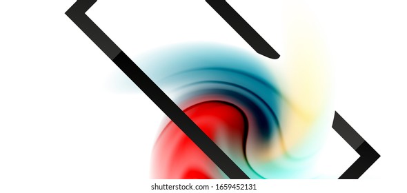 Abstract background, fluid mixing gradient liquid style colors composition. Vector Illustration For Wallpaper, Banner, Background, Card, Book Illustration, landing page