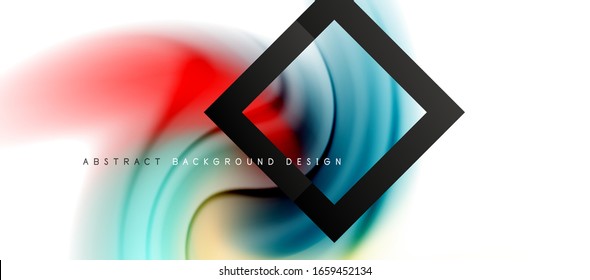 Abstract background, fluid mixing gradient liquid style colors composition. Vector Illustration For Wallpaper, Banner, Background, Card, Book Illustration, landing page