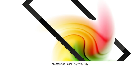 Abstract background, fluid mixing gradient liquid style colors composition. Vector Illustration For Wallpaper, Banner, Background, Card, Book Illustration, landing page