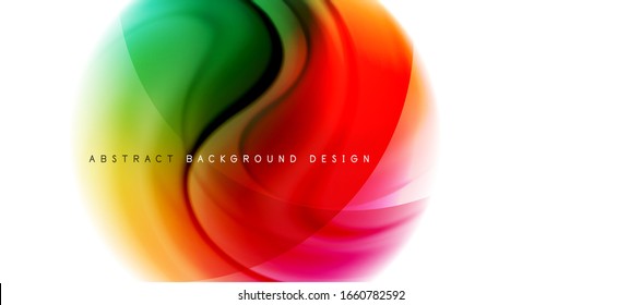 Abstract background, fluid mixing gradient liquid style colors composition. Vector Illustration For Wallpaper, Banner, Background, Card, Book Illustration, landing page