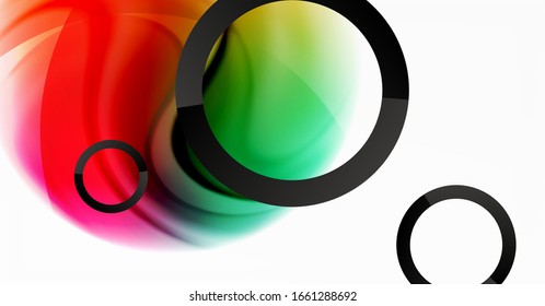 Abstract background, fluid mixing gradient liquid style colors composition. Vector Illustration For Wallpaper, Banner, Background, Card, Book Illustration, landing page