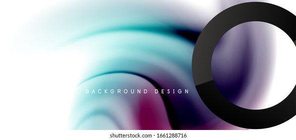 Abstract background, fluid mixing gradient liquid style colors composition. Vector Illustration For Wallpaper, Banner, Background, Card, Book Illustration, landing page