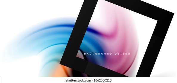 Abstract background, fluid mixing gradient liquid style colors composition. Vector Illustration For Wallpaper, Banner, Background, Card, Book Illustration, landing page