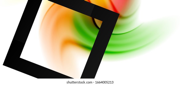 Abstract background, fluid mixing gradient liquid style colors composition. Vector Illustration For Wallpaper, Banner, Background, Card, Book Illustration, landing page