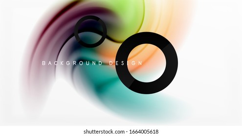 Abstract background, fluid mixing gradient liquid style colors composition. Vector Illustration For Wallpaper, Banner, Background, Card, Book Illustration, landing page