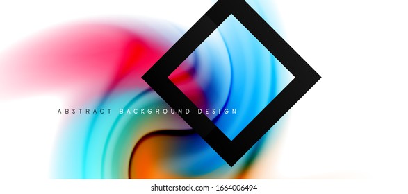 Abstract background, fluid mixing gradient liquid style colors composition. Vector Illustration For Wallpaper, Banner, Background, Card, Book Illustration, landing page