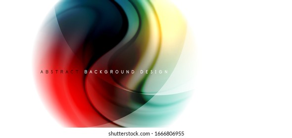 Abstract background, fluid mixing gradient liquid style colors composition. Vector Illustration For Wallpaper, Banner, Background, Card, Book Illustration, landing page