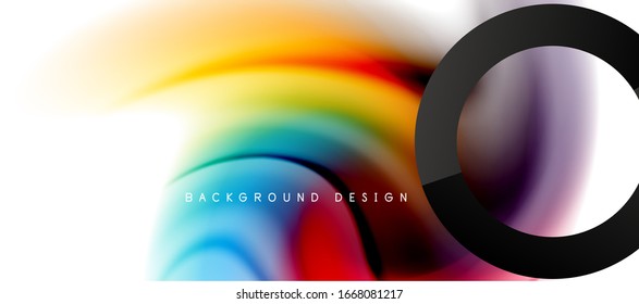 Abstract background, fluid mixing gradient liquid style colors composition. Vector Illustration For Wallpaper, Banner, Background, Card, Book Illustration, landing page