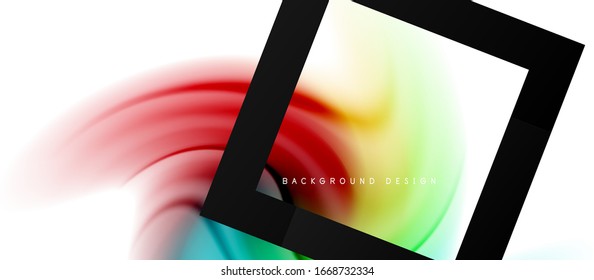 Abstract background, fluid mixing gradient liquid style colors composition. Vector Illustration For Wallpaper, Banner, Background, Card, Book Illustration, landing page