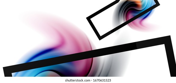 Abstract background, fluid mixing gradient liquid style colors composition. Vector Illustration For Wallpaper, Banner, Background, Card, Book Illustration, landing page