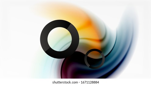 Abstract background, fluid mixing gradient liquid style colors composition. Vector Illustration For Wallpaper, Banner, Background, Card, Book Illustration, landing page