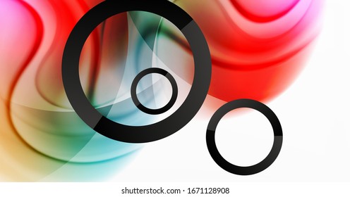 Abstract background, fluid mixing gradient liquid style colors composition. Vector Illustration For Wallpaper, Banner, Background, Card, Book Illustration, landing page