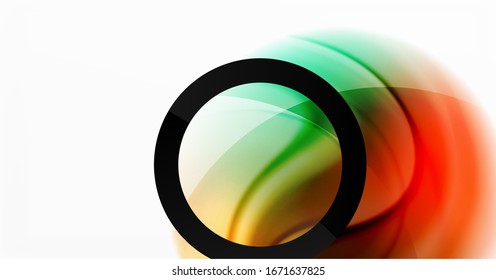 Abstract background, fluid mixing gradient liquid style colors composition. Vector Illustration For Wallpaper, Banner, Background, Card, Book Illustration, landing page