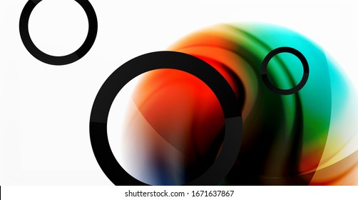 Abstract background, fluid mixing gradient liquid style colors composition. Vector Illustration For Wallpaper, Banner, Background, Card, Book Illustration, landing page