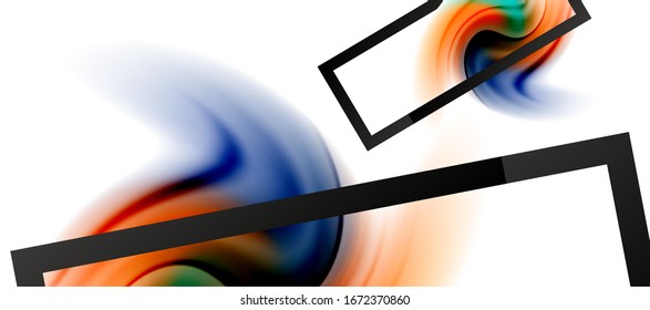 Abstract background, fluid mixing gradient liquid style colors composition. Vector Illustration For Wallpaper, Banner, Background, Card, Book Illustration, landing page