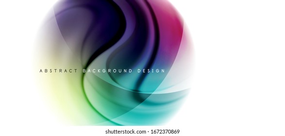 Abstract background, fluid mixing gradient liquid style colors composition. Vector Illustration For Wallpaper, Banner, Background, Card, Book Illustration, landing page