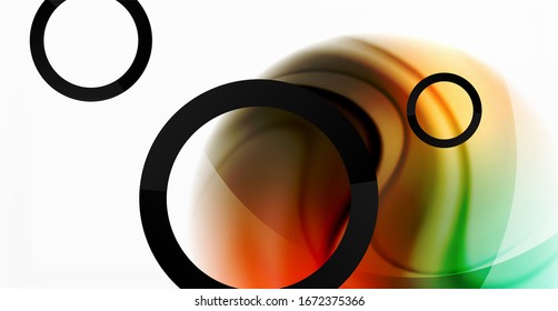 Abstract background, fluid mixing gradient liquid style colors composition. Vector Illustration For Wallpaper, Banner, Background, Card, Book Illustration, landing page