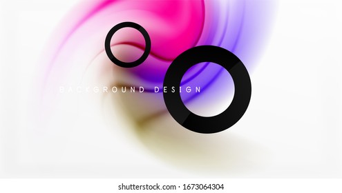 Abstract background, fluid mixing gradient liquid style colors composition. Vector Illustration For Wallpaper, Banner, Background, Card, Book Illustration, landing page