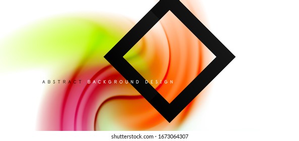 Abstract background, fluid mixing gradient liquid style colors composition. Vector Illustration For Wallpaper, Banner, Background, Card, Book Illustration, landing page