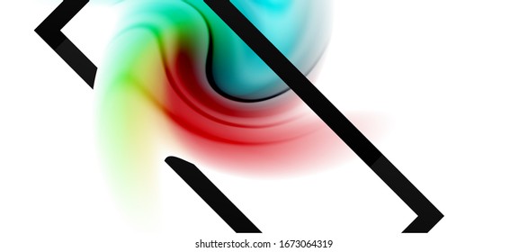Abstract background, fluid mixing gradient liquid style colors composition. Vector Illustration For Wallpaper, Banner, Background, Card, Book Illustration, landing page