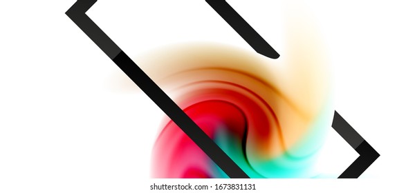Abstract background, fluid mixing gradient liquid style colors composition. Vector Illustration For Wallpaper, Banner, Background, Card, Book Illustration, landing page