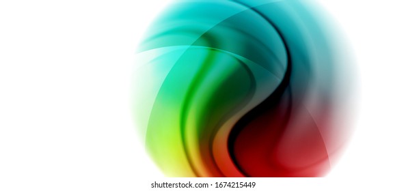Abstract background, fluid mixing gradient liquid style colors composition. Vector Illustration For Wallpaper, Banner, Background, Card, Book Illustration, landing page