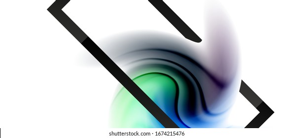 Abstract background, fluid mixing gradient liquid style colors composition. Vector Illustration For Wallpaper, Banner, Background, Card, Book Illustration, landing page