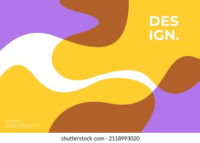 Abstract background. Fluid multicolor shapes composition. For brochure, trifold, cover design
