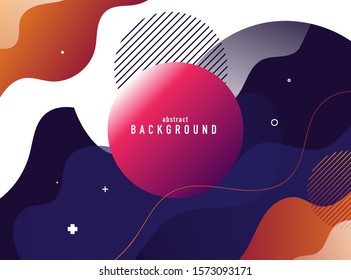 Abstract background with fluid shape. Banner design for your header.