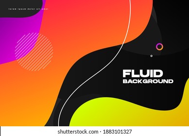 Fondo abstracto con forma fluida para banner, cabecera, afiche, volante y calendario