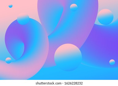 Abstract background with fluid shapes Vector Background