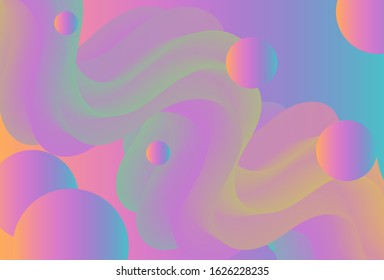 Abstract background with fluid shapes Vector Background