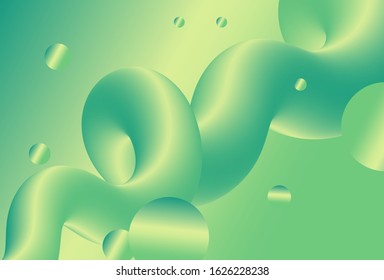 Abstract background with fluid shapes Vector Background