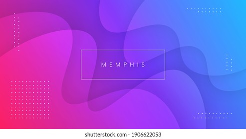 Abstract background with fluid shapes vector design. Minimal poster. Futuristic backdrop. Dynamic 3d composition for Banner, Landing Page, Web, Cover, Brochure. 