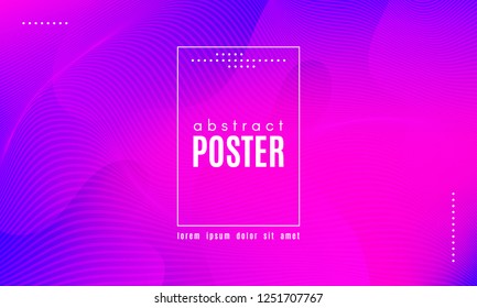 Abstract Background with Fluid Shapes. Wave Distorted Lines. Movement of Abstract Neon Liquid. Trendy Banner for Landing Page. Vector Abstract Background with Bright Vibrant Gradient and Wavy Liquid.