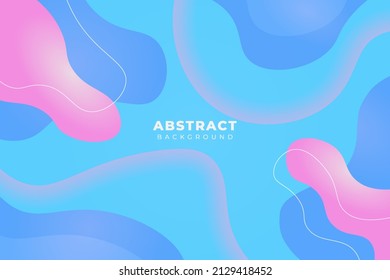 Fondo abstracto Fluido Gradiente suave color gradiente Forma dinámica azul, rosa, púrpura