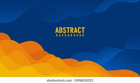 Abstract background fluid wave banner. Modern background design. color gradation. Dynamic Waves. Liquid form composition