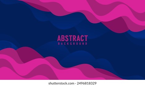 Abstract background fluid wave banner. Modern background design. color gradation. Dynamic Waves. Liquid form composition