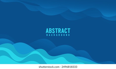 Abstrakter Hintergrund-Flüssig-Wellen-Banner. Modernes Hintergrunddesign. Farbabstufung. Dynamische Wellen Flüssigformzusammensetzung