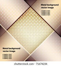 Abstract background with fluted metal texture.
