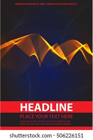 Abstract background. Flyer, brochure, poster, presentation, leaflets, business card, document cover pages, annual report, magazine cover vector template Modern corporate design A4 title sheet template