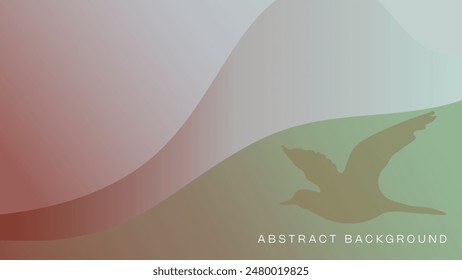 Abstract background with a flying bird. Vector illustration template design.