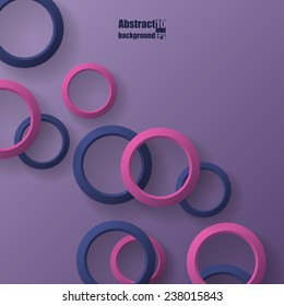 Abstract  background with flying circle. Eps10 Vector illustration