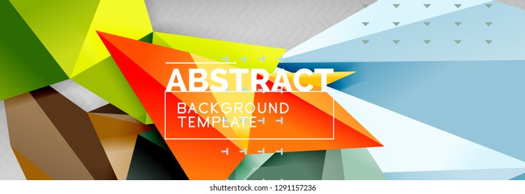 Fundo abstrato, composição de triângulos geométricos de cor voadora em cinza. Vetor techno design papel de parede